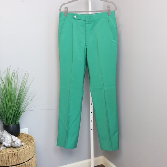 Vintage Jack Nicklaus Tournament Slacks by Hart Schaffner & Marx – Kelly Green - Picture 1 of 8